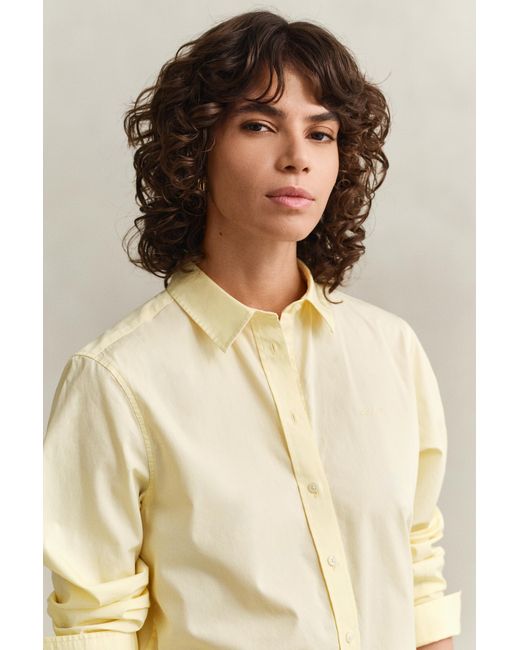 Gant Natural Regular Fit Classic Poplin Shirt