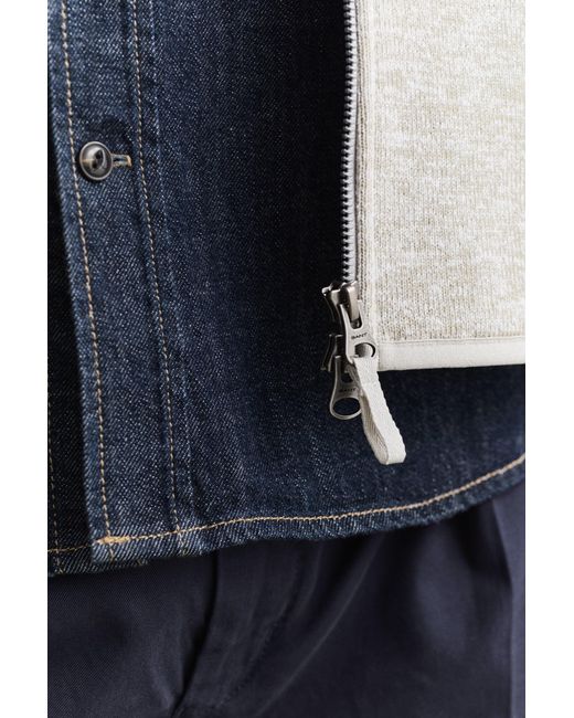 Gant Blue Fleece Vest for men