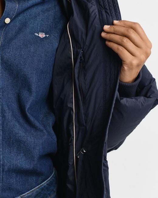 Gant Blue Full Length Down Coat