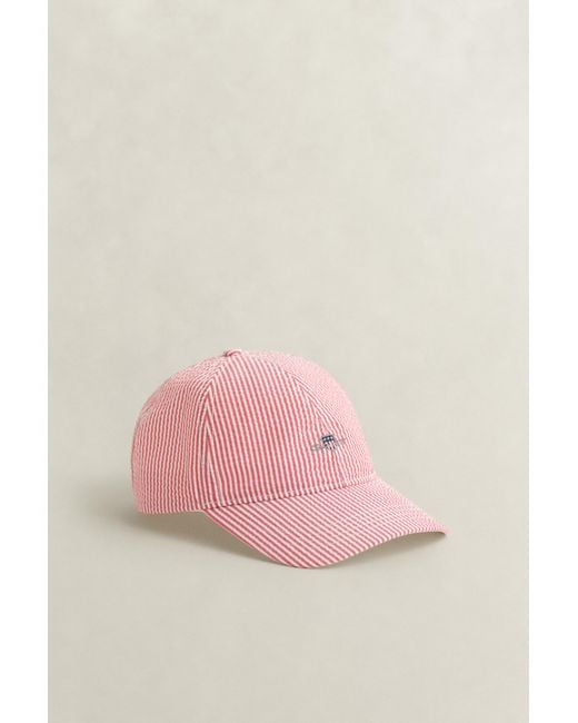 Gant White Seersucker Cap for men