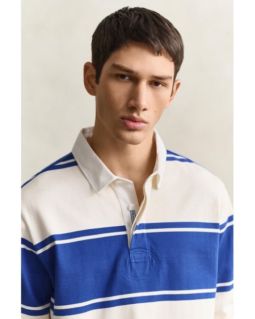 Gant Blue Striped Rugger for men