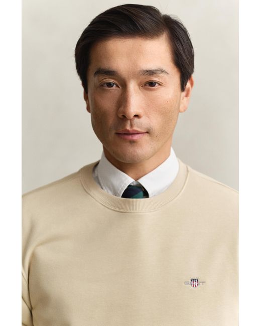Gant Blue Shield Crew Neck Sweatshirt for men