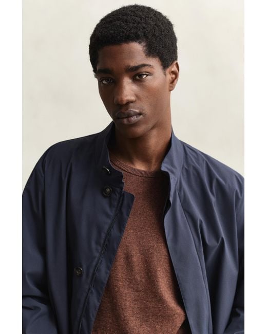 Gant Blue Lightweight Commuter Coat Evening for men