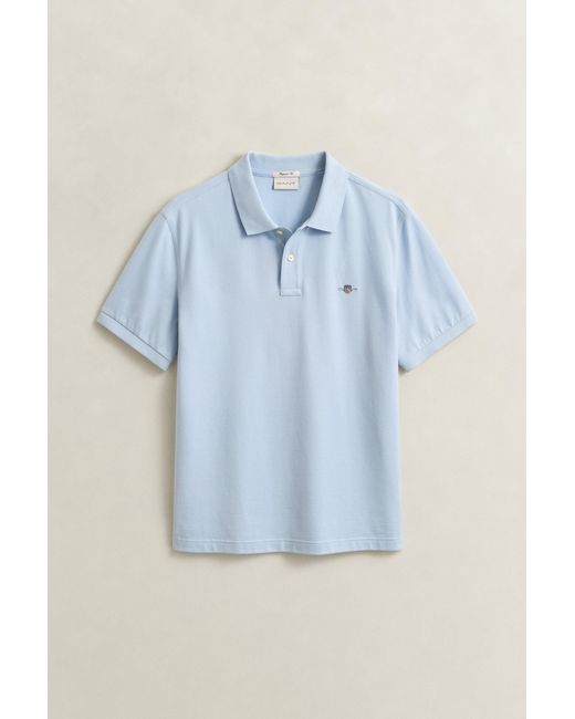 Gant Blue Regular Fit Polo Shirt for men