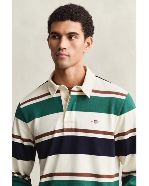 Gant White Striped Heavy Rugger Cream for men