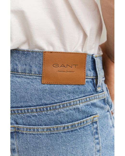 Gant Blue Straight Fit Jeans Semi Worn In for men