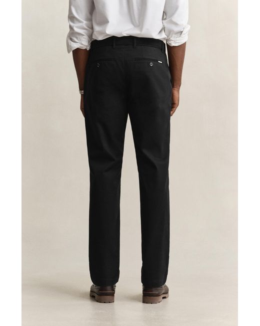 Gant Black Regular Fit Smart Chinos for men
