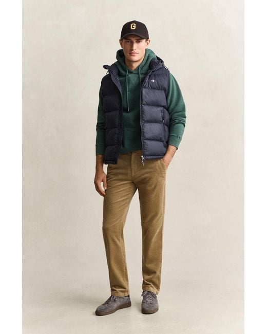 Gant Green Regular Corduroy Chinos Light Taupe for men