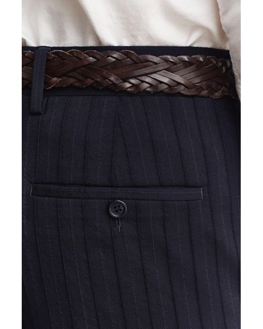 Gant Natural Tonal Pinstriped Suit Pants Evening for men