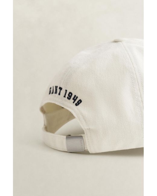 Gant Brown G Badge Cap Cream for men
