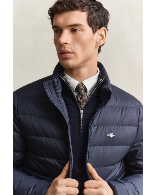 Gant Blue Light Down Jacket Evening for men