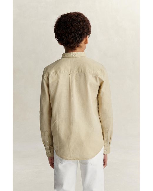 Gant Natural Teens Teen Boys Linen Blend Shirt for men