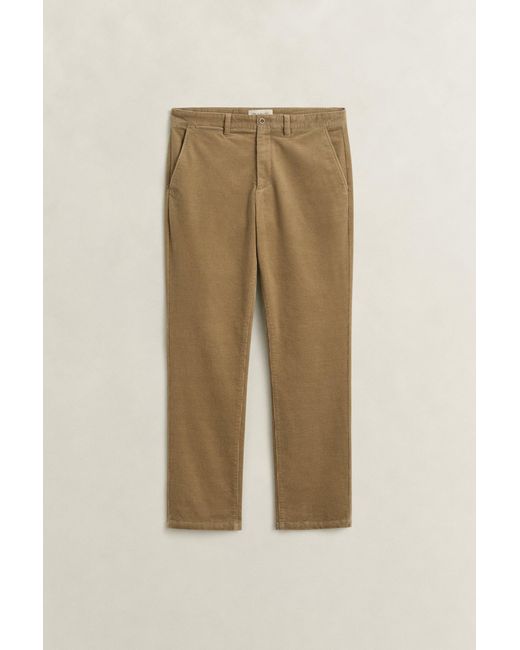 Gant Green Regular Corduroy Chinos Light Taupe for men