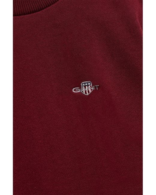 Gant Red Teens Shield Sweatshirt Plumped