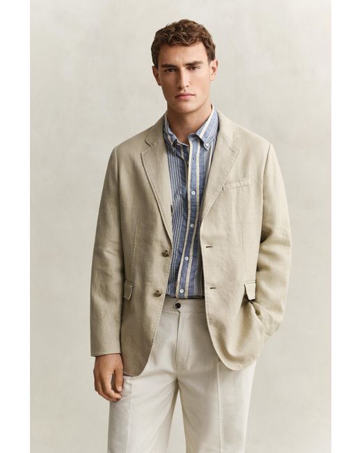 Gant Natural Linen Blazer for men