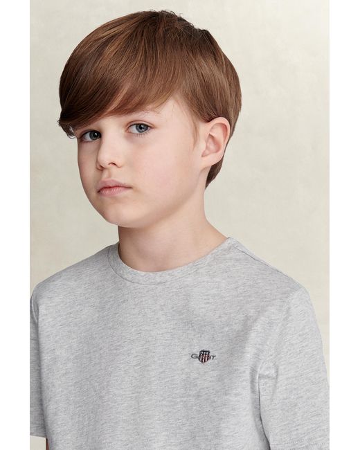 Gant Natural Teens Shield T-Shirt Melange