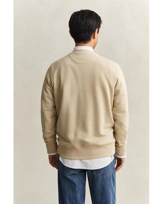 Gant Blue Shield Crew Neck Sweatshirt for men