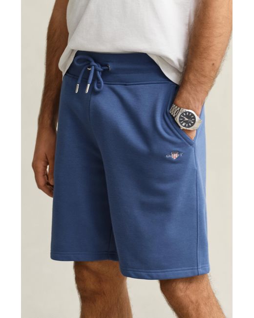 Gant Blue Shield Sweat Shorts for men