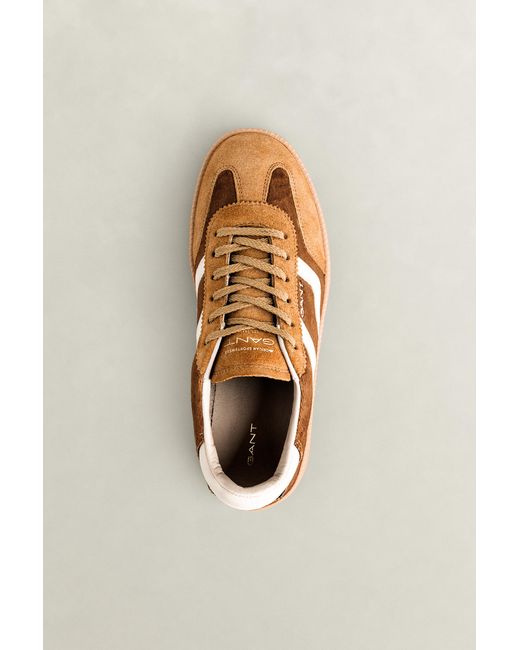 Gant Natural Cuzmani Velvet Sneakers Roasted Walnut