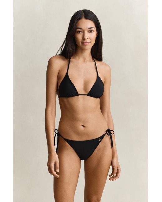 Gant Black Side Tie Bikini Bottoms