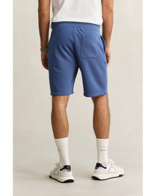 Gant Blue Shield Sweat Shorts for men