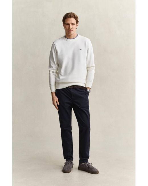 Gant Blue Slim Fit Comfort Chinos Evening for men