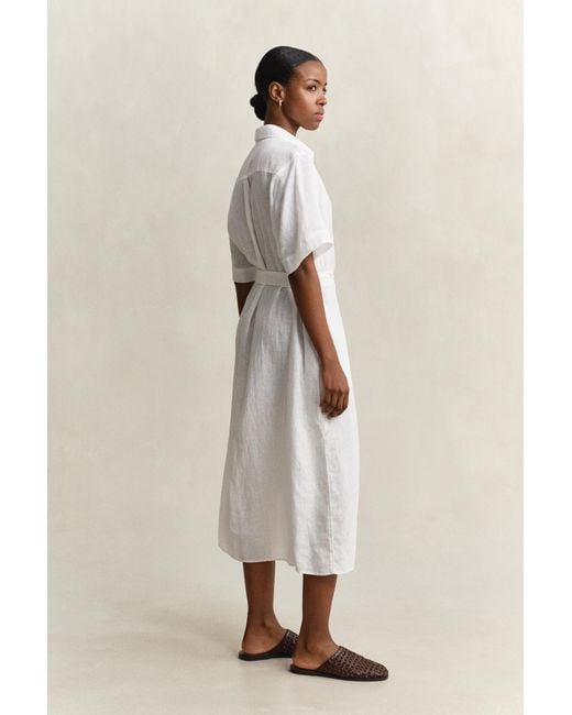 Gant Natural Linen Shirt Dress