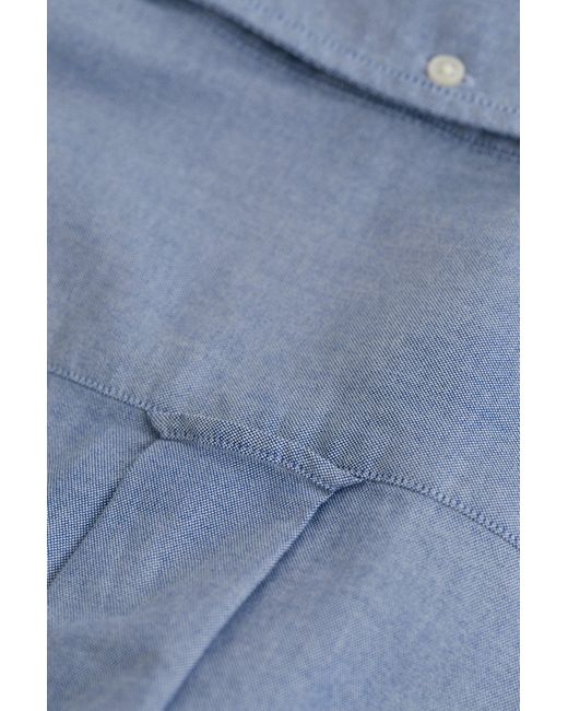 Gant Blue Classic Regular Oxford Shirt College for men