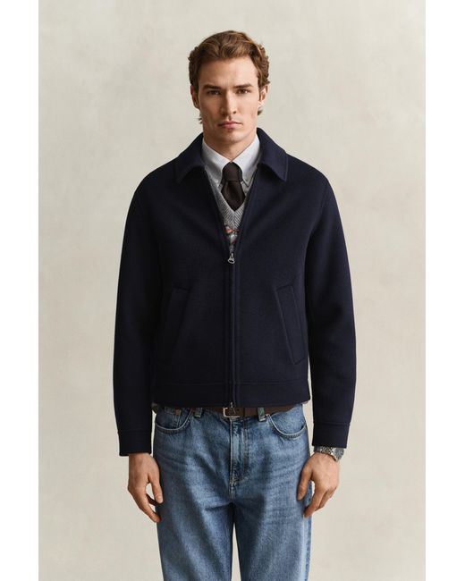 Gant Blue Handstitched Jacket Evening for men