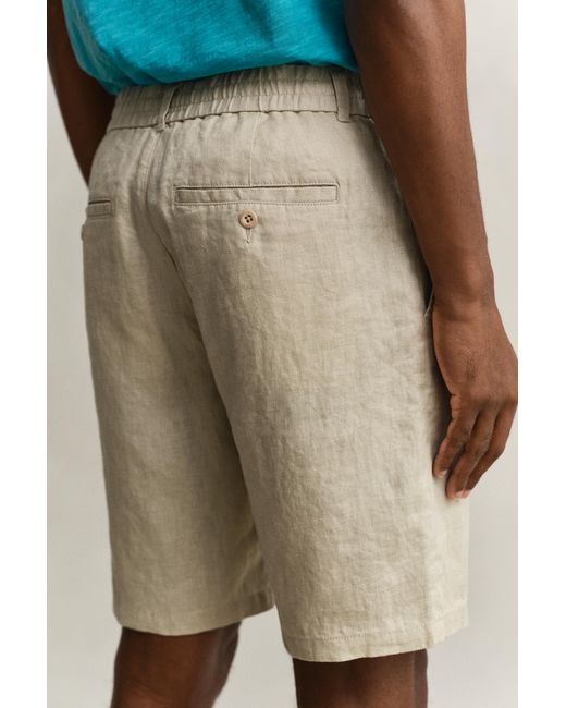 Gant Blue Linen Shorts for men