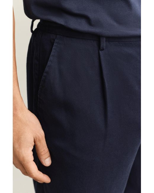 Gant Blue Lyocell Shorts Evening for men