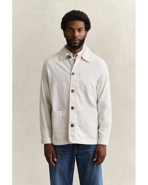 Gant Natural Linen Blend Overshirt for men
