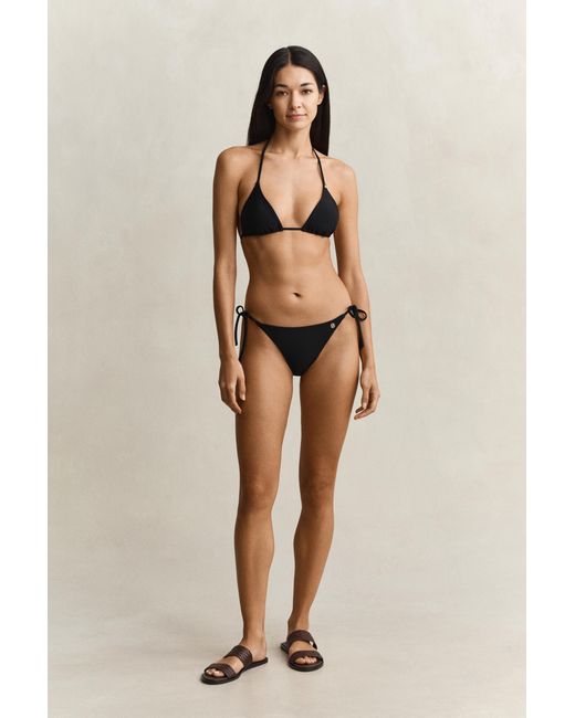 Gant Brown Padded Triangle Bikini Top