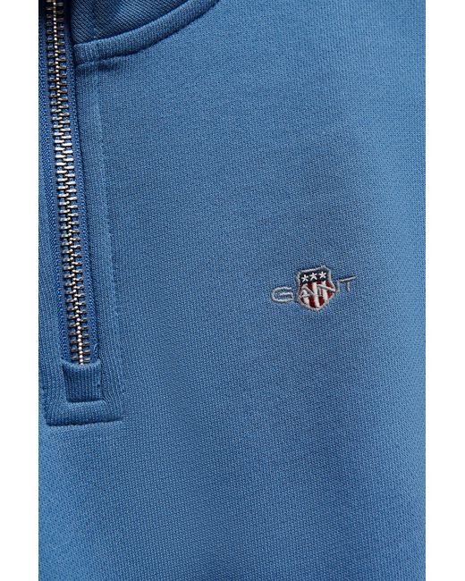 Gant Blue Teens Teen Boys Half Zip Sweatshirt Salty Sea for men