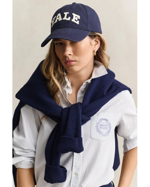 Gant Blue X Yale Striped Oxford Shirt