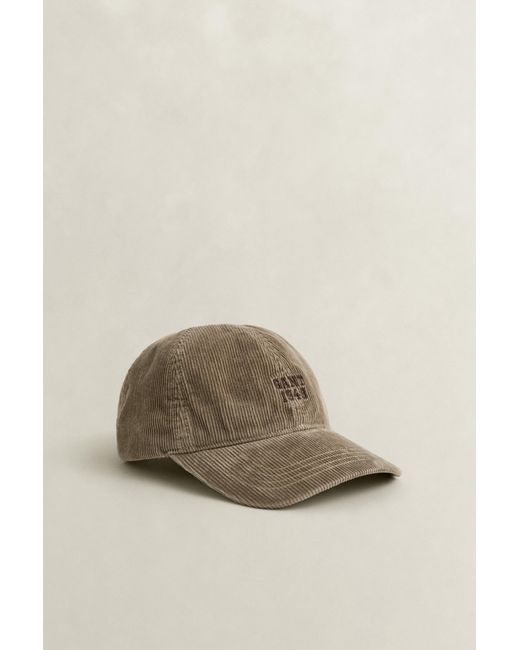 Gant Blue Corduroy Cap Light Taupe for men