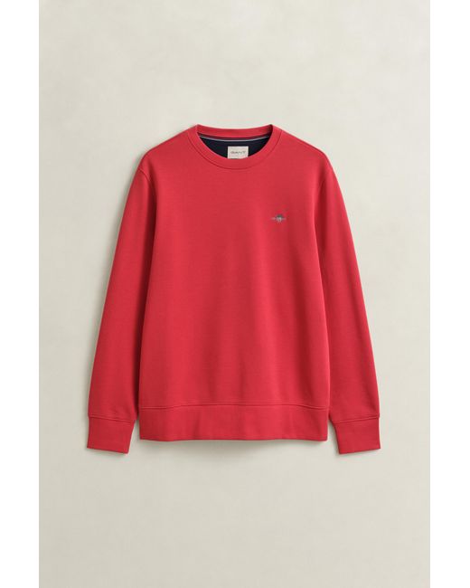 Gant Red Shield Crew Neck Sweatshirt for men