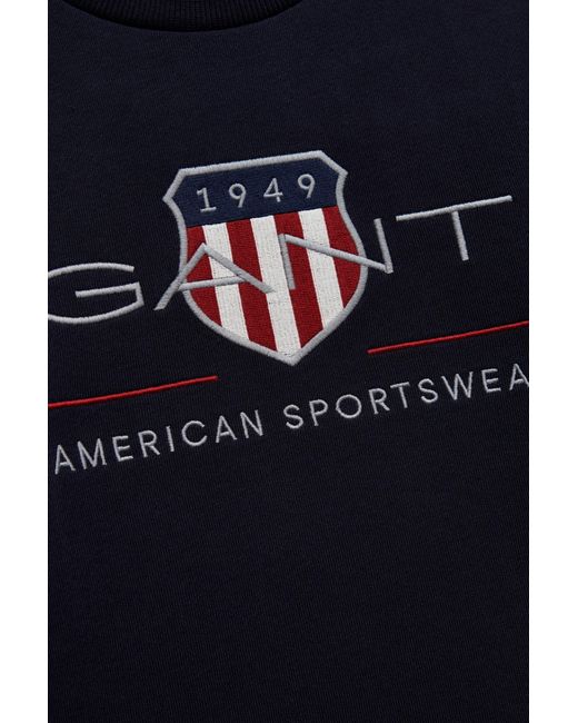 Gant Gray Teens Archive Shield Sweatshirt Melange