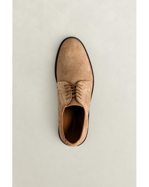 Gant Natural Bidford Suede Derby Shoes Warm for men