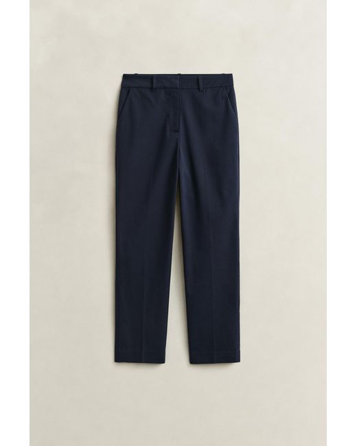 Gant Blue Slim Fit Slacks Evening