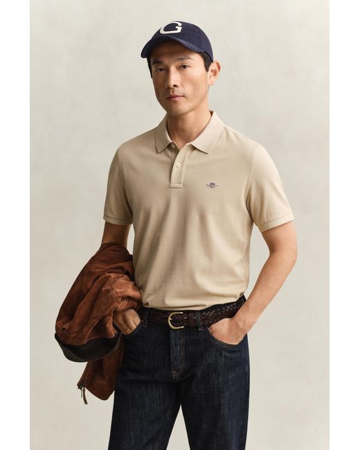Gant Natural Regular Fit Polo Shirt for men