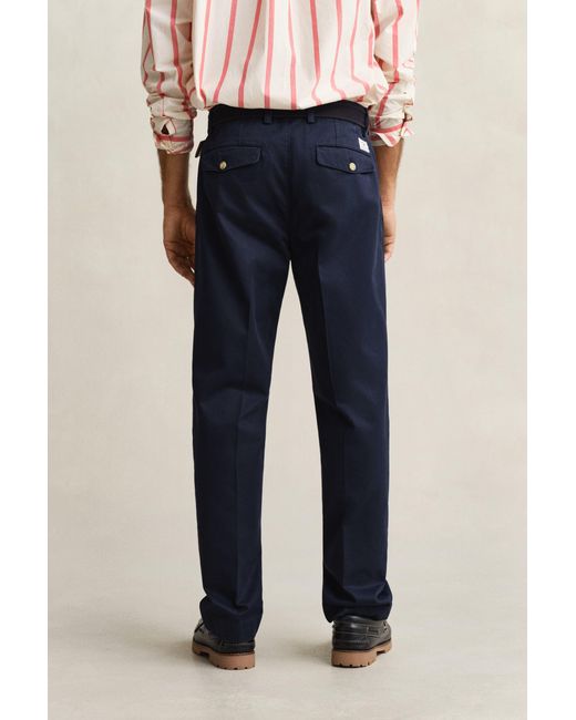 Gant Natural Regular Fit Cotton Twill Chinos Evening for men