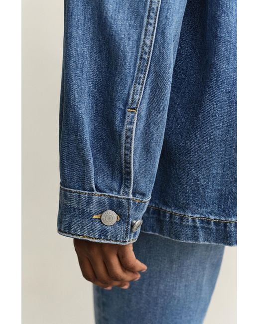 Gant Blue Denim Decker Jacket Mid