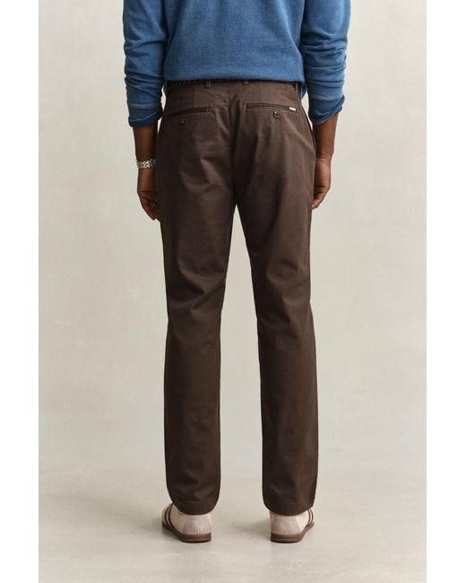 Gant Black Regular Fit Smart Chinos for men