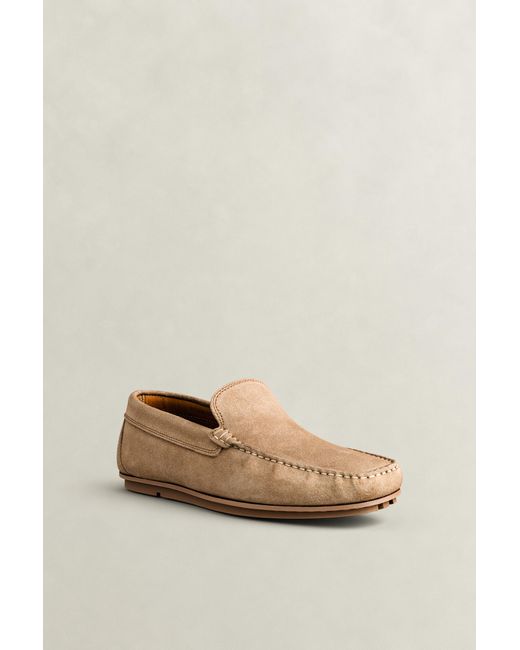 Gant Natural Wilmon Suede Loafers Warm for men