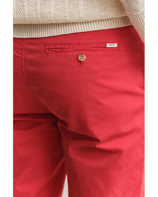 Gant Red Sunfaded Chinos for men
