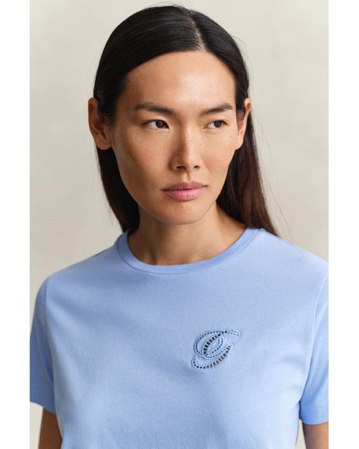 Gant Blue Script T-Shirt