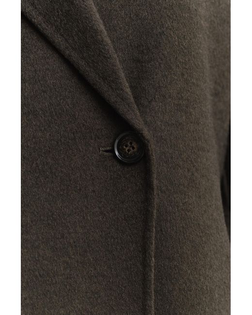 Gant Black Handstitched Belted Coat Dark Moss