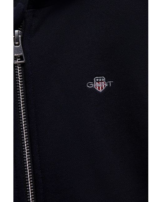 Gant Blue Teens Shield Zip Hoodie Evening