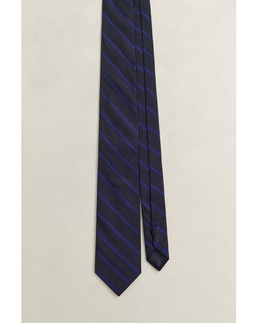 Gant Blue X Yale Striped Tie Marine for men